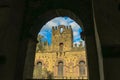 Mentewab`s Castle or palace which is part of Fasil Ghebbi, 17th Century palace complex in Gondar, Ethiopia, now UNESCO World
