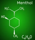 Menthol molecule, is found in peppermint and spearmint. It gives a cooling sensation, relieves minor pain and irritation.