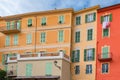 Menton, colorful houses