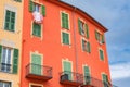 Menton, colorful houses