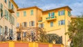 Menton, colorful houses