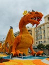 Menton, Cote dÃ¢â¬â¢Azur, France - February 23 2019: Fete du Citron lemon festival- 86th event Des Mondes Fantastiques