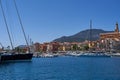 Menton, France - August 8, 2023 - the colorful pretty town in the south of France