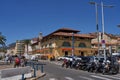 Menton, France - August 8, 2023 - the traditional architecture of the marketplaces