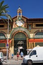 Menton, France - August 8, 2023 - the traditional architecture of the marketplaces