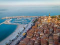 View on old part of Menton, Provence-Alpes-Cote d`Azur, France. Royalty Free Stock Photo