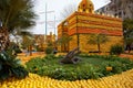 MENTON, FRANCE - FEBRUARY 27: Lemon Festival (Fete du Citron) on the French Riviera.The theme for 2013 was Royalty Free Stock Photo