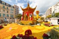 MENTON, FRANCE - FEBRUARY 20: Lemon Festival (Fete du Citron) on the French Riviera.The theme for 2015 was