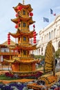 MENTON, FRANCE - FEBRUARY 27:Lemon Festival (Fete du Citron) on the French Riviera. Royalty Free Stock Photo