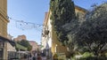 Panoramic view of town of Menton, France