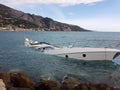 Luxury Yacht Half Sunken