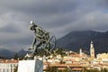 Menton France Riviera Provence panorama. Cities