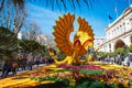 Menton Lemon Festival 2019, Art made of lemons and oranges. Fantastic Worlds Theme