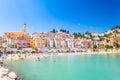 Menton, mediterranean sea on cÃÂ´te d`azur in France