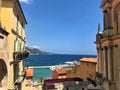 Menton Old Town port view, South of France Royalty Free Stock Photo