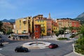 Menton Old Town street view, South of France