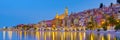 Menton, Provence-Alpes-Cote d'Azur, France Europe during summer evening Royalty Free Stock Photo