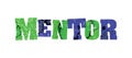 Mentor Concept Colorful Stamped Word Illustration Royalty Free Stock Photo