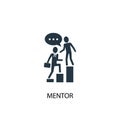 Mentor icon. Simple element illustration