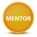 Mentor luxurious glossy yellow round button abstract Royalty Free Stock Photo