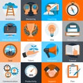 Mentoring Coaching Concept Icons Set Royalty Free Stock Photo