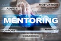 Mentoring. Education concept. E-Learning. Success. Royalty Free Stock Photo