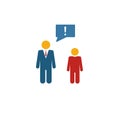 Mentoring icon. Simple element from human resources icons collection. Creative Mentoring icon ui, ux, apps, software and Royalty Free Stock Photo