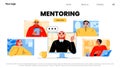 Mentoring landing page, business coach online