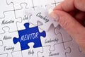 Mentoring puzzle Royalty Free Stock Photo