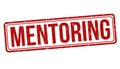 Mentoring sign or stamp Royalty Free Stock Photo