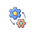 Mentorship RGB color icon