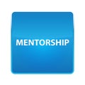 Mentorship shiny blue square button Royalty Free Stock Photo