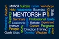 Mentorship Word Cloud Royalty Free Stock Photo