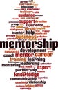 Mentorship word cloud