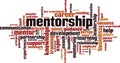 Mentorship word cloud Royalty Free Stock Photo