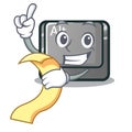 With menu alt character button attached the keyboard