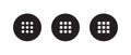 Menu Apps Button Icon Vector. Thumbnails Grid Symbol Illustration