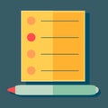 To-do list icon. You can use this illustration to showcase your to-do list using any background for this illustration.