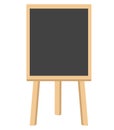 Menu Black Board. Blank cafe menu blackboard sign. flat style