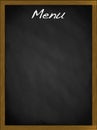 Menu blackboard with empty space