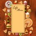 Menu for cafe background
