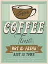 Menu card design for Coffee House. Royalty Free Stock Photo