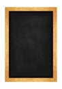 Menu chalkboard for cafes and restaurants. Realistic wooden frame. Vector Royalty Free Stock Photo