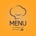 Menu chef design background