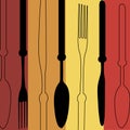 CUTLERY COLOR Royalty Free Stock Photo