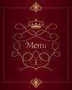 Menu design background