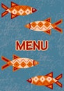 Menu - Fish Royalty Free Stock Photo