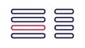 Menu List Hamburger Icon Interface Element, vector design Generative AI Royalty Free Stock Photo