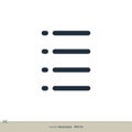 Menu List Icon Vector Logo Template Illustration Design. Vector EPS 10 Royalty Free Stock Photo