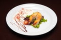 The menu - photo - appetizing piece of fish